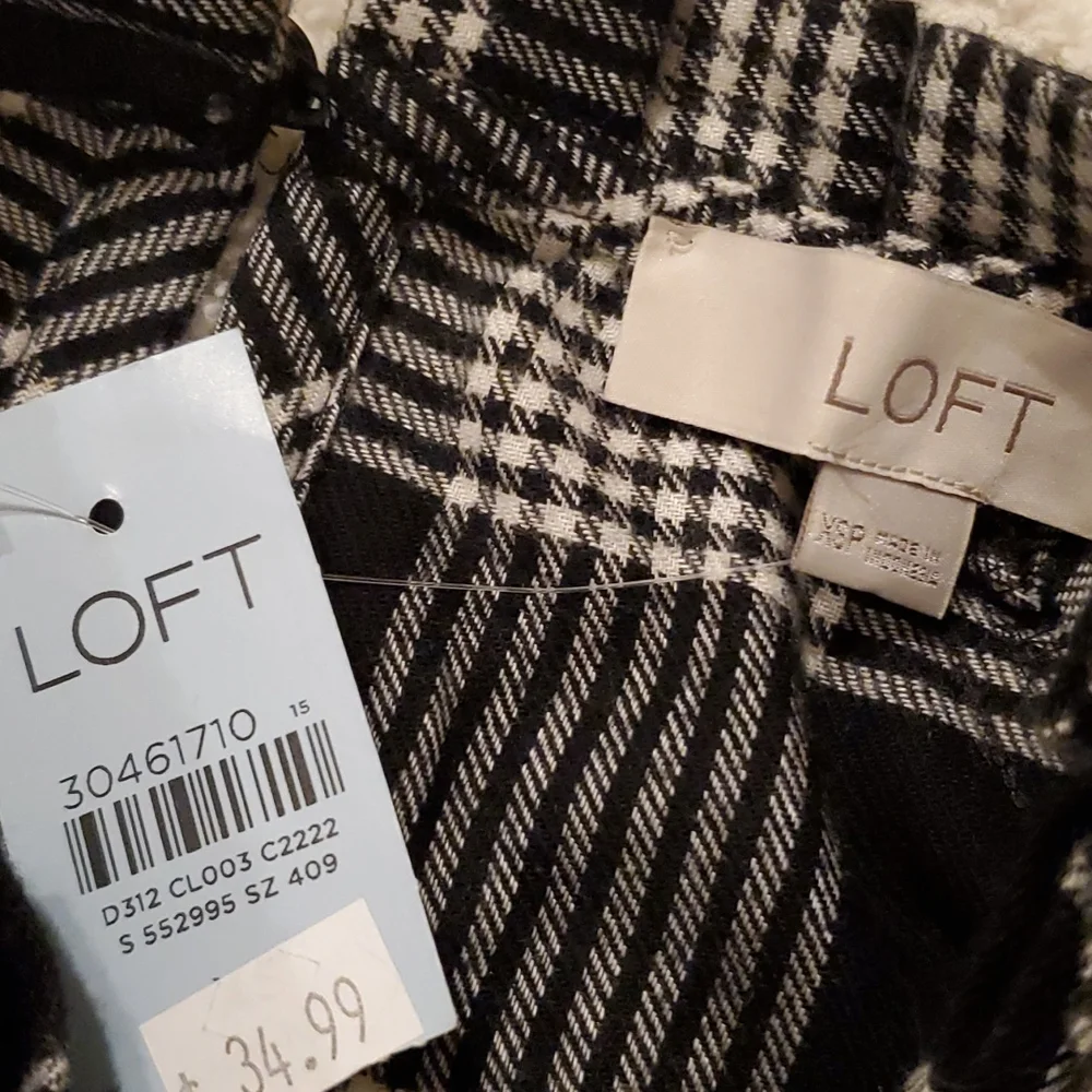 NWT LOFT plaid shirt - Picture 7 of 8